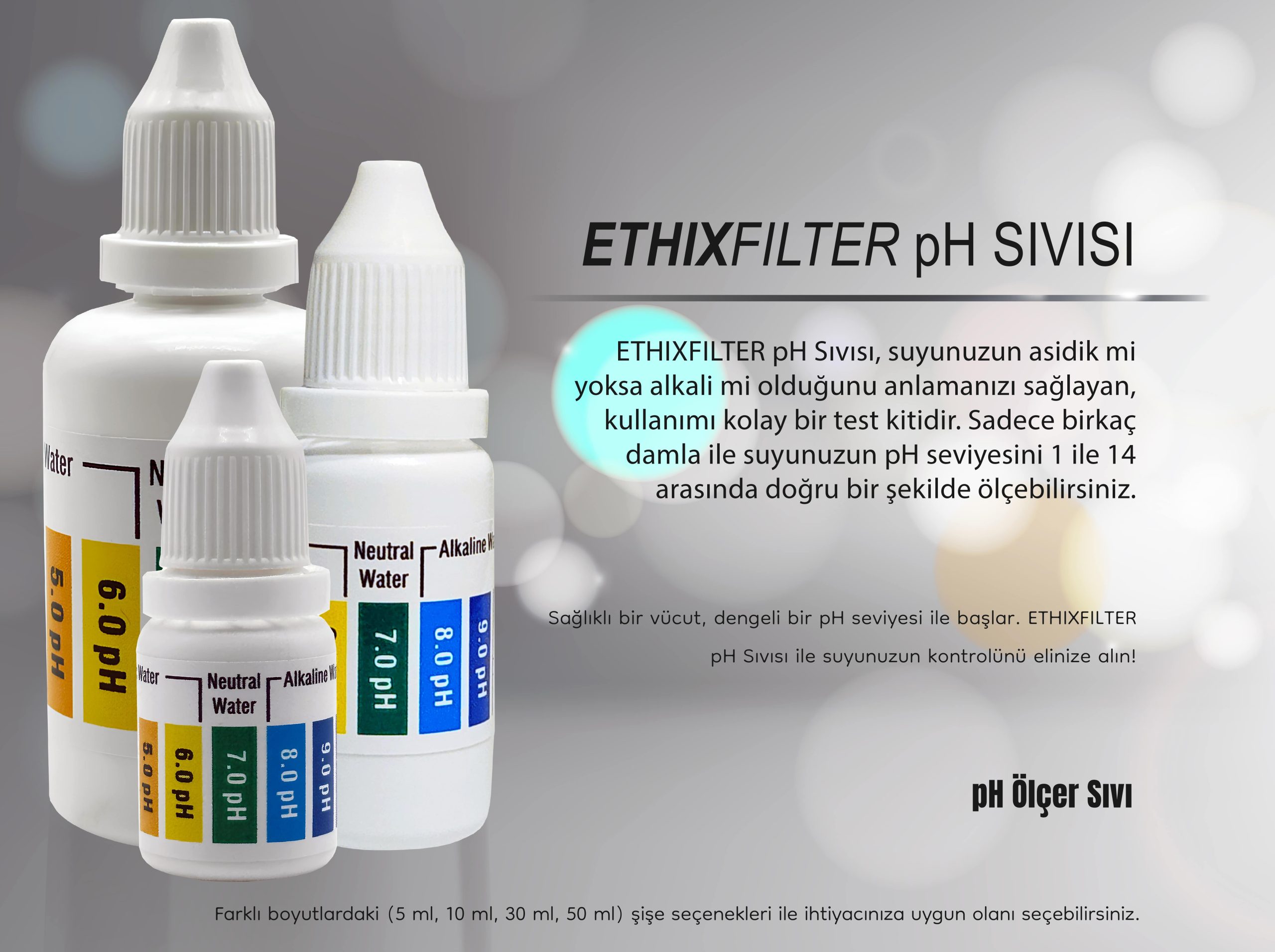 pH Sıvısı Ölçer EthixFilter